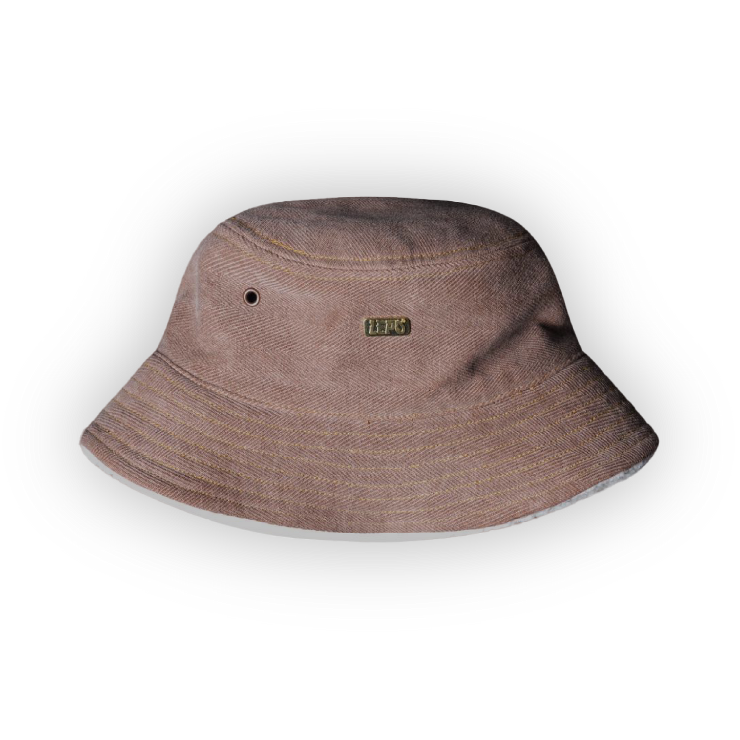 Herringbone Contrast Bucket Hat